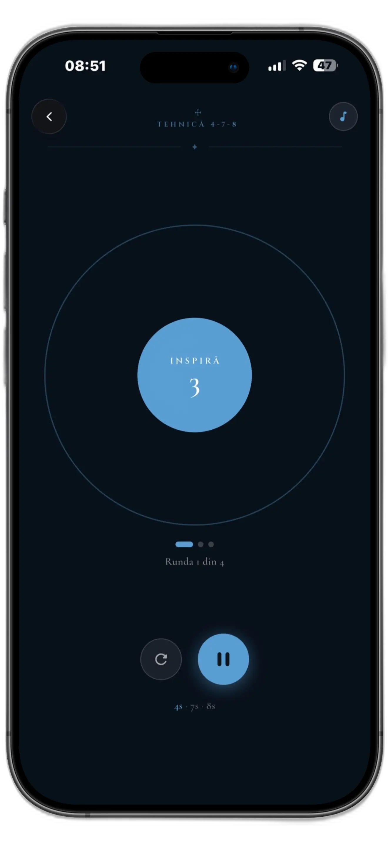 Screenshot aplicație Calendar Ortodox