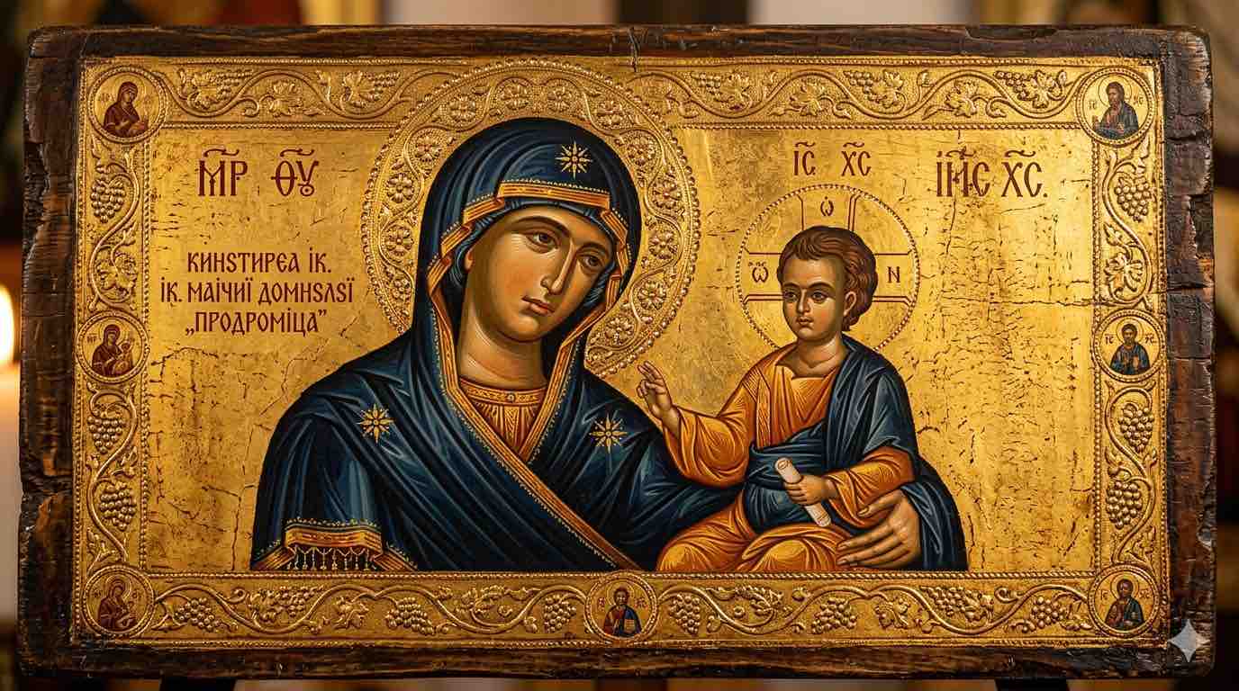 †) Cinstirea Ic. Maicii Domnului „Prodromița" de la Muntele Athos - Zugravul din Ceruri: Taina Icoanei care S-a Născut Singură