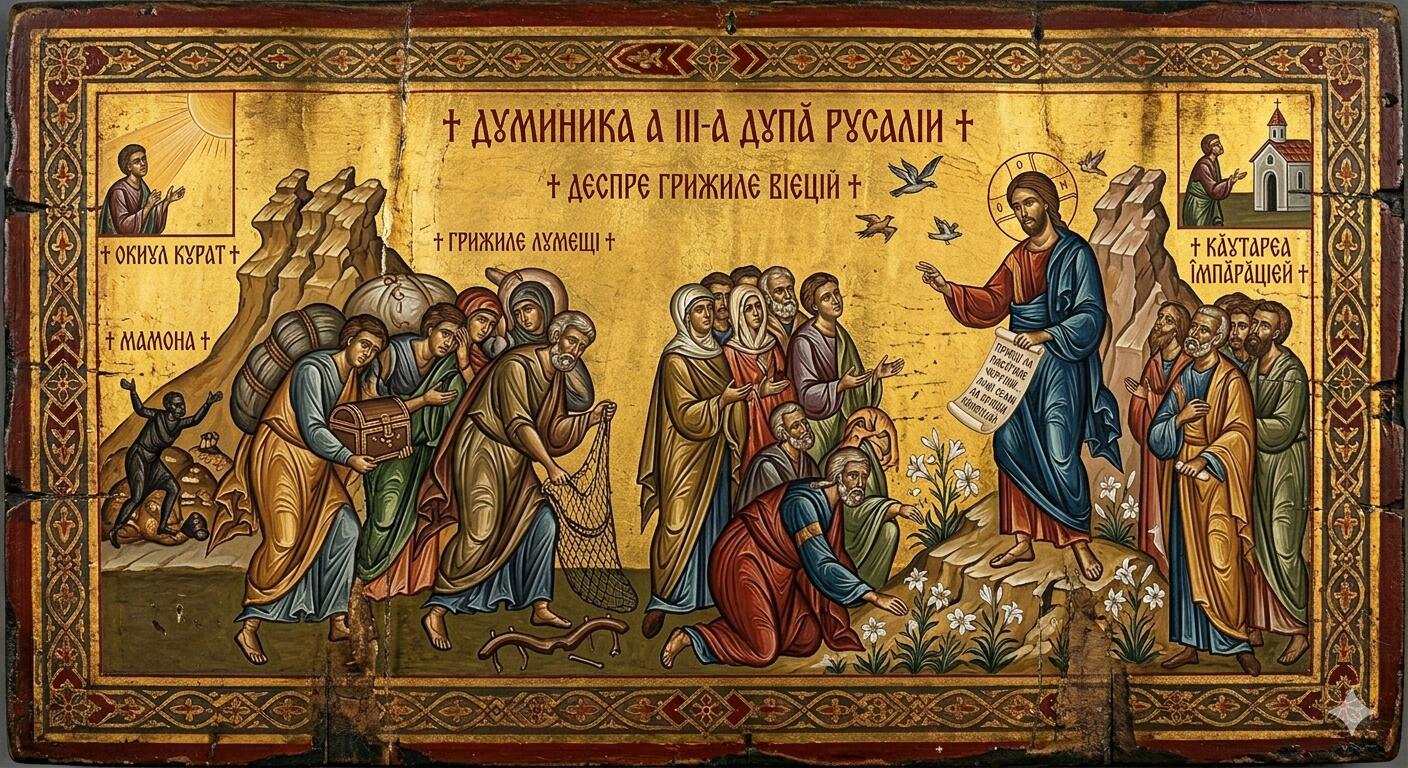 Duminica a III-a după Rusalii (Despre grijile vieții) - Între Mreja Grijilor și Zborul Încrederii: Taina Crinului din Inimă