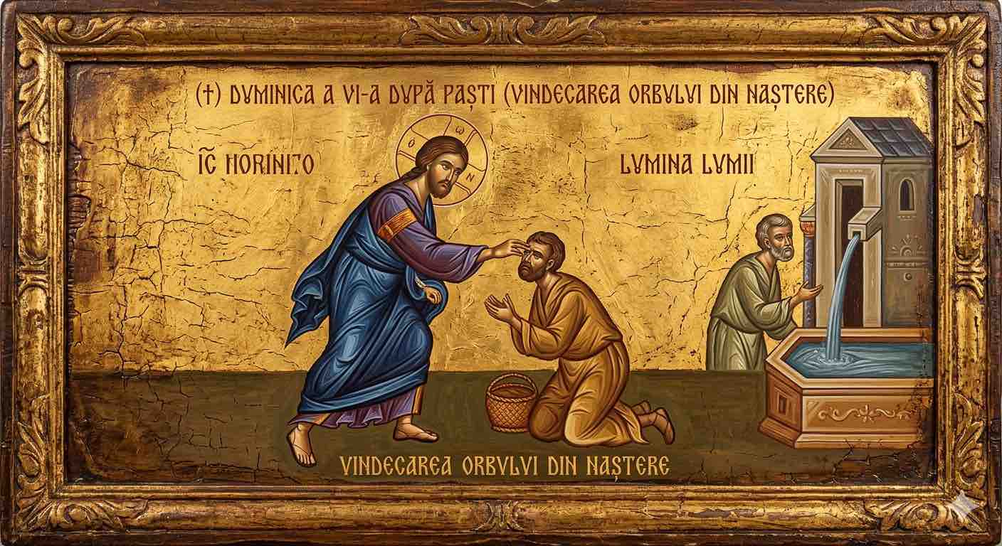 Duminica a VI-a după Paști (Vindecarea orbului din naștere) - Dincolo de Noaptea Ochilor: Hristos și Trezirea Luminii în Cel Născut Orb