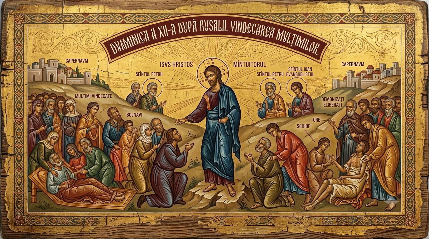 Duminica a XII-a după Rusalii (Vindecarea mulțimilor) - Împărțirea Pâinii și Vindecarea Lumii: Duminica a XII-a după Rusalii