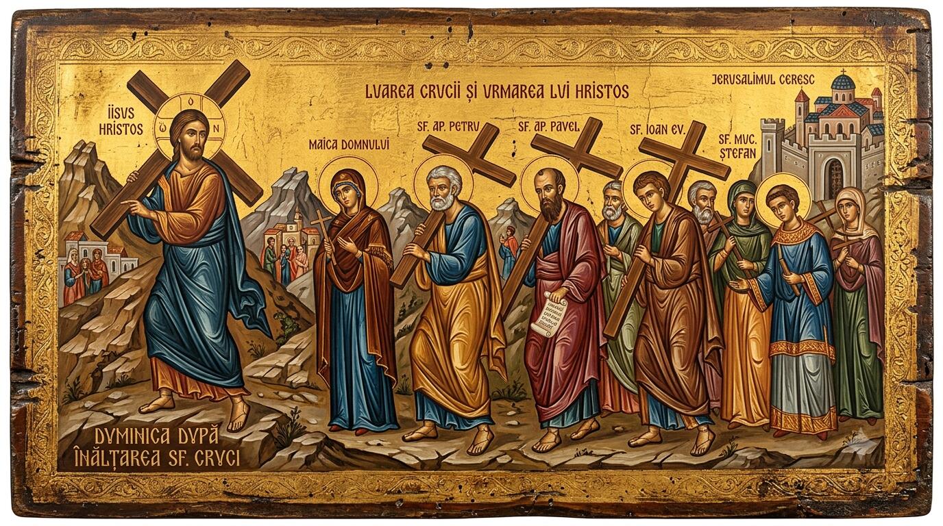 Duminica după Înălțarea Sf. Cruci (Luarea crucii și urmarea lui Hristos) - Orizontul Jertfei și al Învierii: Duminica după Înălțarea Sfintei Cruci