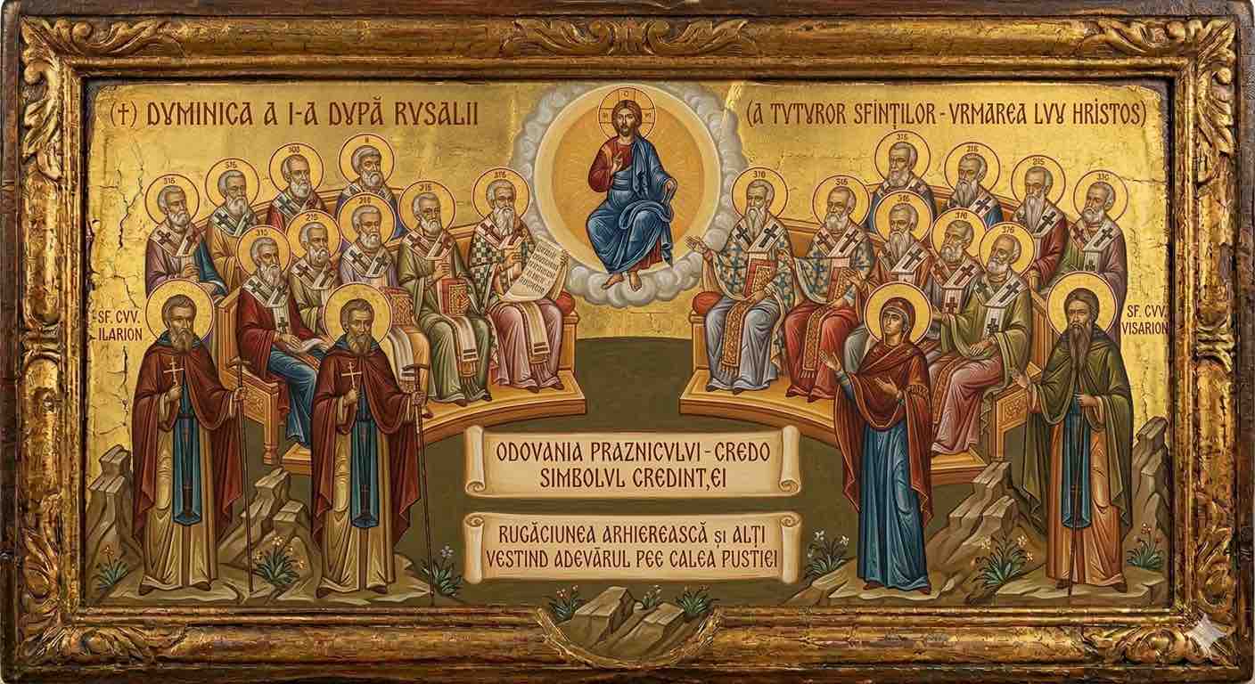 Duminica I după Rusalii (a Tuturor Sfinților; Urmarea lui Hristos) - Constelația Inimilor Aprinse: Toți Sfinții și Calea de Aur a Urmării lui Hristos