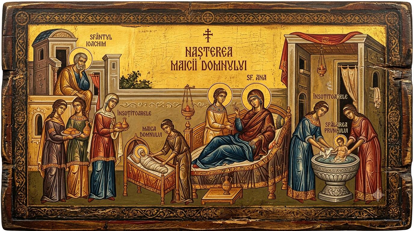 (†) Nașterea Maicii Domnului - Primul Praznic al Mântuirii: (†) Nașterea Maicii Domnului (Sfânta Maria Mică)