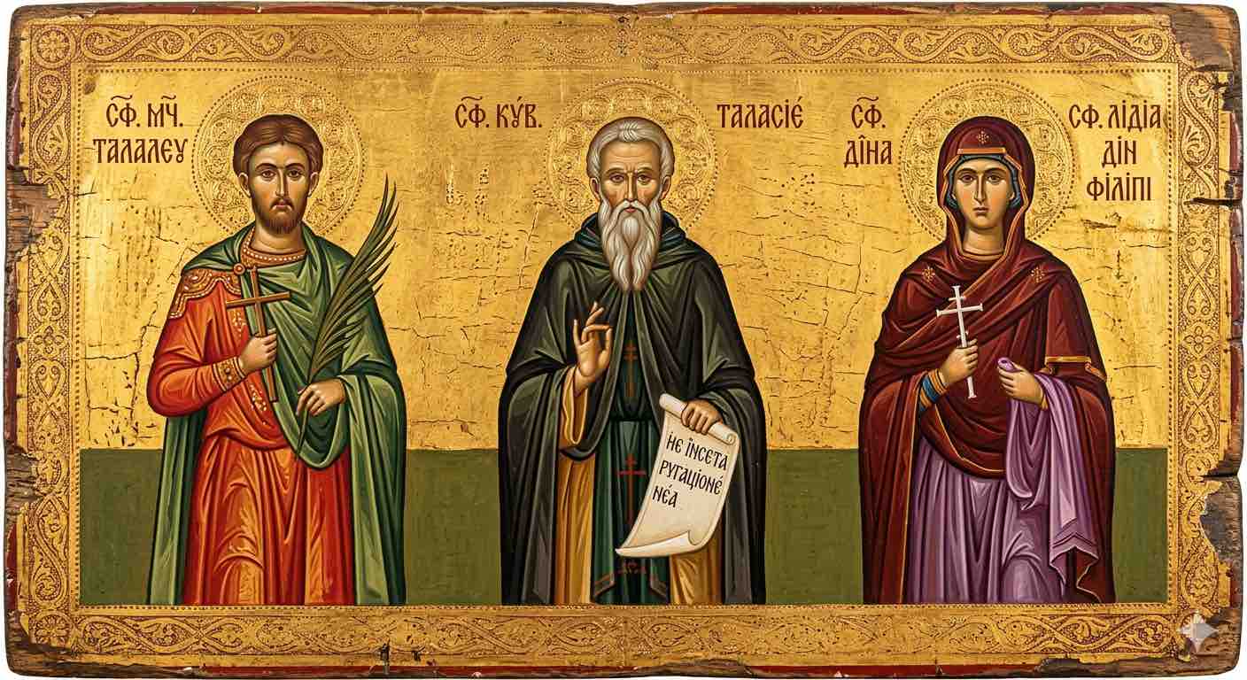 Sf. Mc. Talaleu; Sf. Cuv. Talasie; Sf. Lidia din Filipi - O Cale Luminoasă în Amurgul Timpului