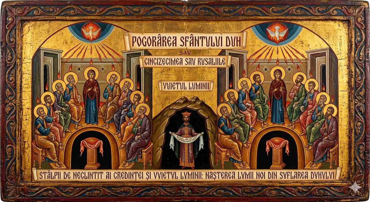 (†) Pogorârea Sf. Duh (Cincizecimea sau Rusaliile) - Vuietul Luminii: Nașterea lumii noi din suflarea Duhului