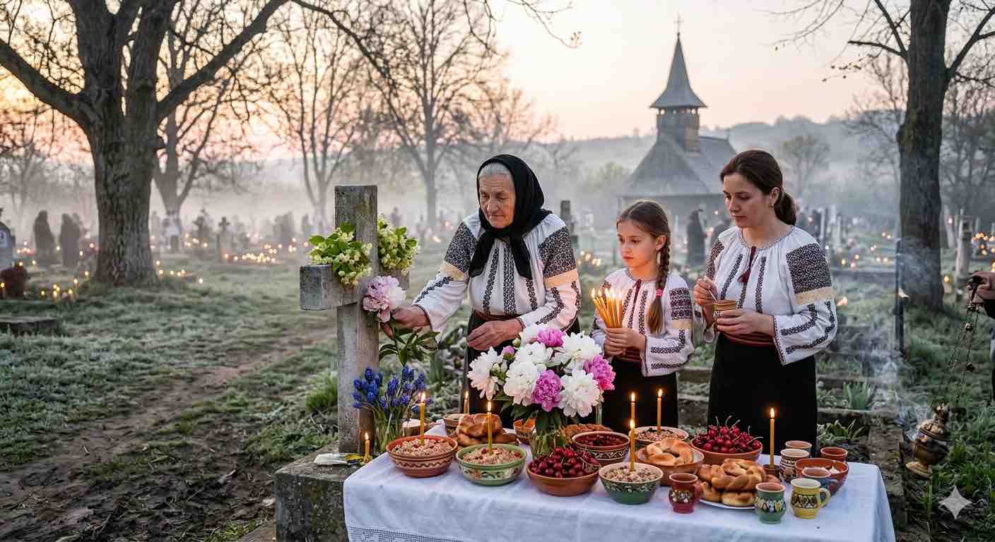 Pomenirea morților - Moșii de primăvară (Sâmbăta Sf. Teodor) - Înflorirea Memoriei: Sâmbăta Sfântului Teodor și Învierile de sub Zăpadă