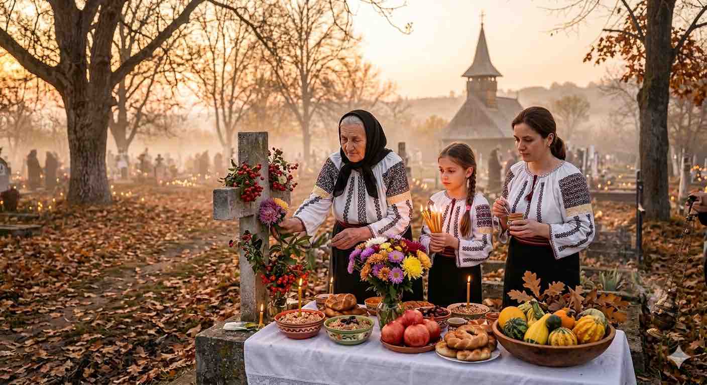 Sâmbăta celor adormiți - Moșii de toamnă - Recolta Sufletelor: Rugăciune sub Aurul Arămiu al Toamnei