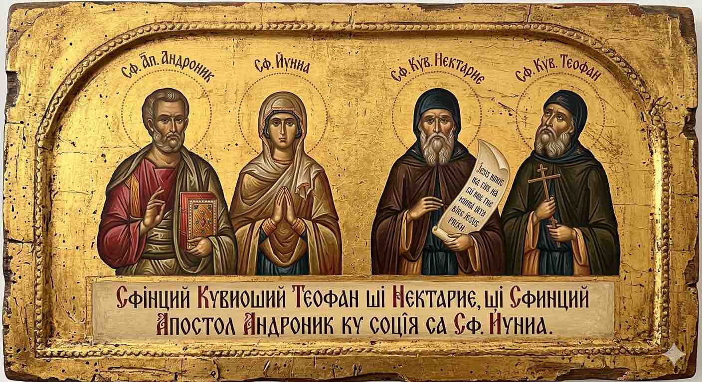 Sf. Ap. Andronic și soția sa, Iunia; Sf. Cuv. Nectarie și Teofan - Umbrele Crucii pe Drumul Împărăției