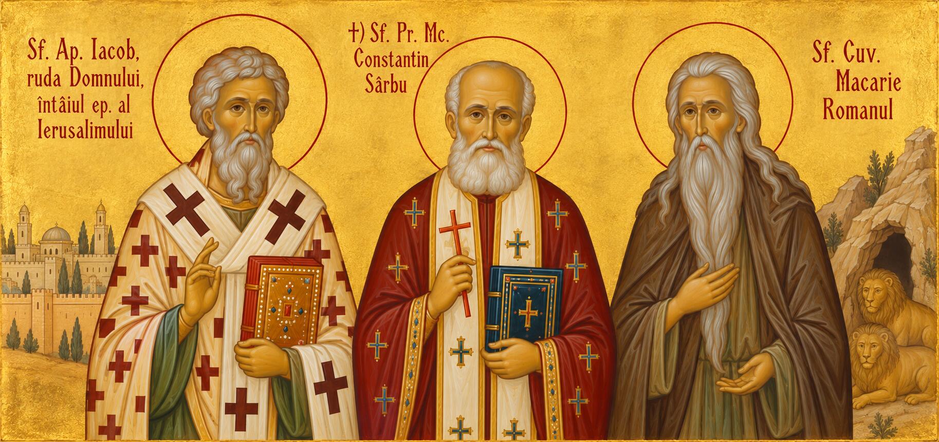 Sf. Ap. Iacob, ruda Domnului, întâiul ep. al Ierusalimului;†) Sf. Pr. Mc. Constantin Sârbu;Sf. Cuv. Macarie Romanul - 📜 Vlăstarele Harului și Cununile Mărturisirii: Pomenirea Sfântului Apostol Iacob, Ruda Domnului, a Sfântului Preot Mucenic Constantin Sârbu și a Sfântului Cuvios Macarie Romanul