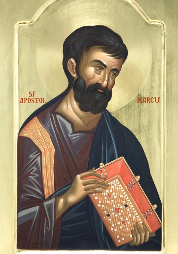 Sf. Ap. și Ev. Marcu; - Sfântul Apostol și Evanghelist Marcu: Pana care a imortalizat Veșnicia