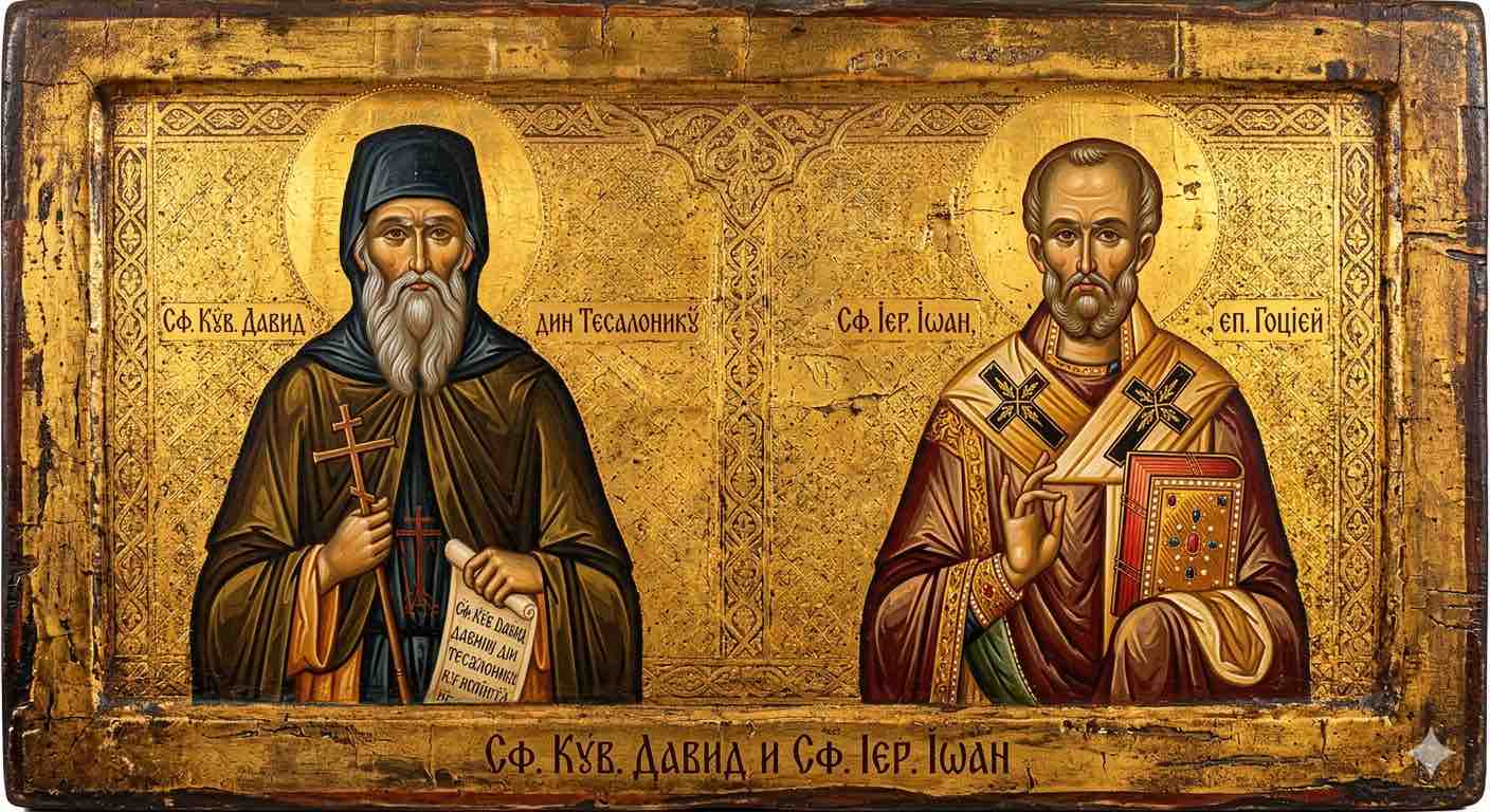 Sf. Cuv. David din Tesalonic;Sf. Ier. Ioan, ep. Goției - Lumini pe Țărmul Veșniciei: Chipuri de Sfințenie din Tesalonic și Crimeea