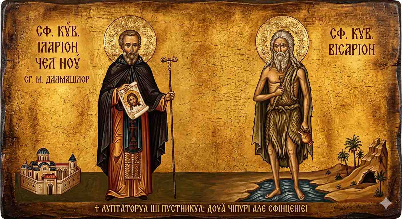 Sf. Cuv. Ilarion cel Nou, eg. M. Dalmaților;Sf. Cuv. Visarion - Luptătorul și Pustnicul: Două Chipuri ale Sfințeniei, o Singură Cale spre Hristos