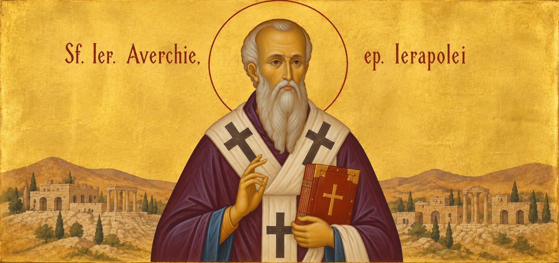 Sf. Ier. Averchie, ep. Ierapolei - 📜 Făclia Dreptății și Apostolul Frigiei: Pomenirea Sfântului Ierarh Averchie, Episcopul Ierapolei, cel Întocmai cu Apostolii