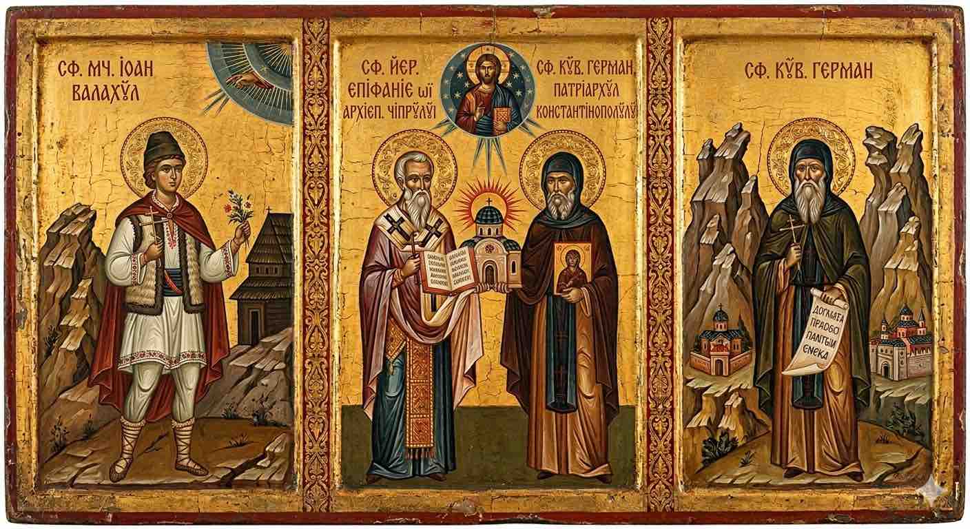 †) Sf. Mc. Ioan Valahul - Jertfa Banatului și Păzitorii Dreptei Credințe: Sfântul Ioan Valahul și Sfinții Ierarhi Epifanie și Gherman