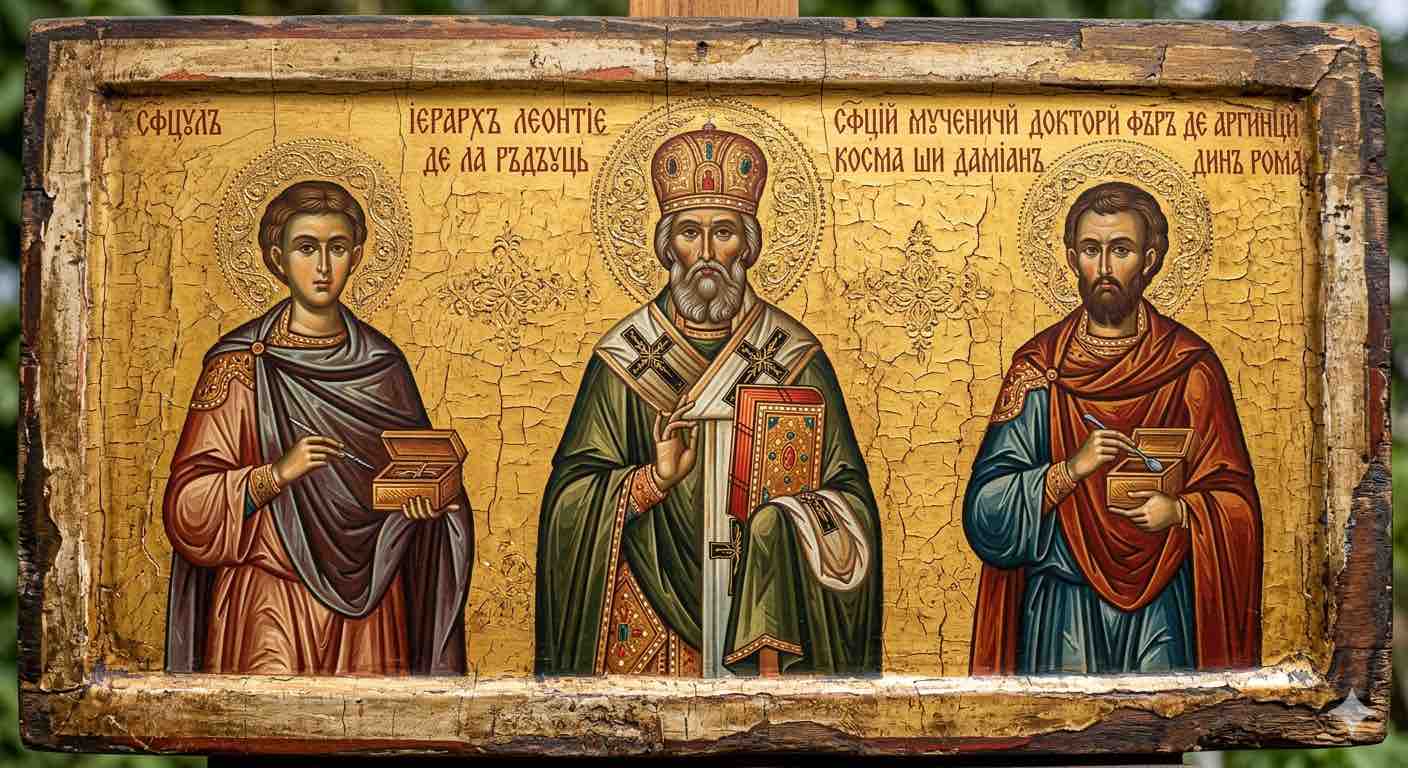 †) Sf. Ier. Leontie de la Rădăuți;Sf. Mc. Doctori fără de arginți, Cosma și Damian, cei din Roma - Iubirea care nu apune: De la Tronul Rădăuților la Vindecătorii Romei