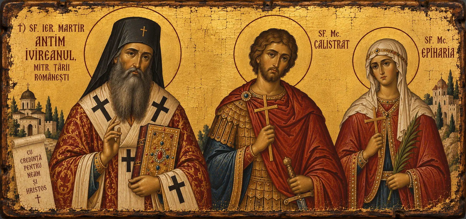 †) Sf. Ier. Martir Antim Ivireanul, mitr. Țării Românești;Sf. Mc. Calistrat și Epiharia - 📜 Cumpăna Cuvântului și Jertfa Credinței: De la Tiparul Țării Românești la Arena Cartaginei
