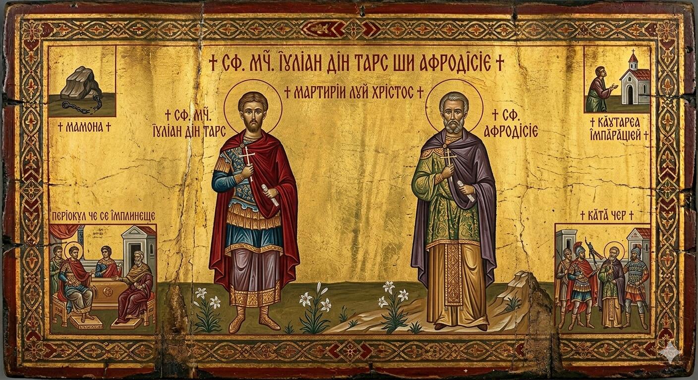 Sf. Mc. Iulian din Tars și Afrodisie - Adâncuri Binecuvântate: Fiul, Mama și Triumful asupra Veninului
