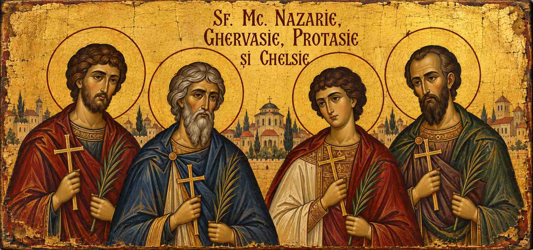 Sf. Mc. Nazarie, Ghervasie, Protasie și Chelsie - 📜 Legătura Harului și Tăria Mărturisirii: De la Câmpiile Milanului la Cununa Muceniciei