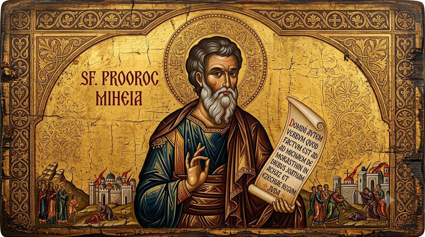 Sf. Prooroc Miheia - Glasul Dreptății și Vestitorul Betleemului: Sfântul Proroc Miheia