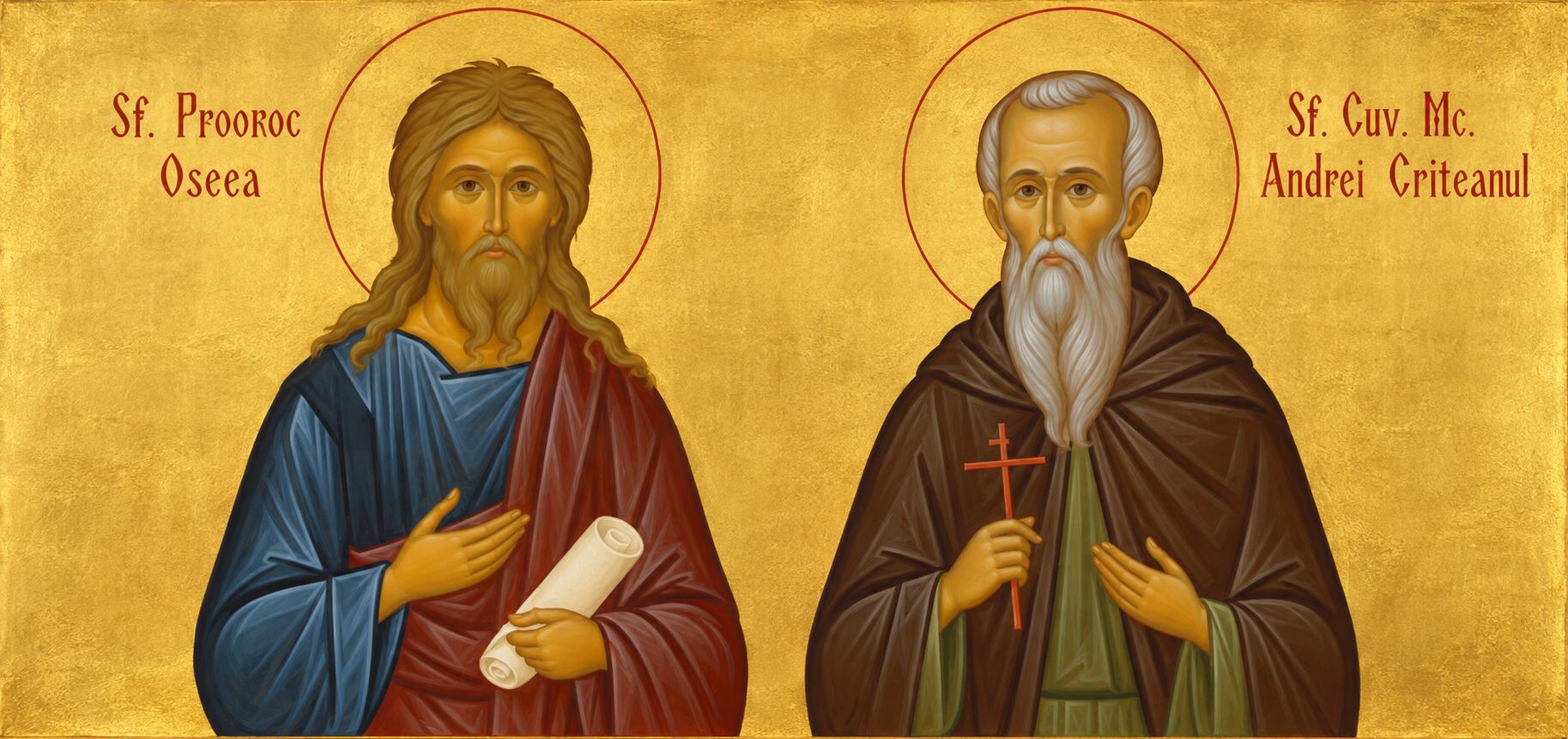 Sf. Prooroc Oseea;Sf. Cuv. Mc. Andrei Criteanul