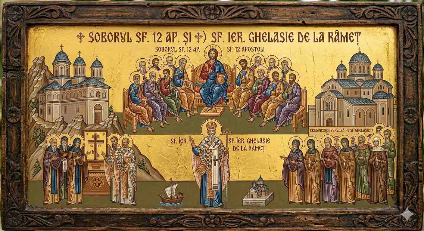 † Soborul Sf. 12 Ap.;†) Sf. Ier. Ghelasie de la Râmeț - Ecouri din Foișor și Rugul de Piatră al Râmețului